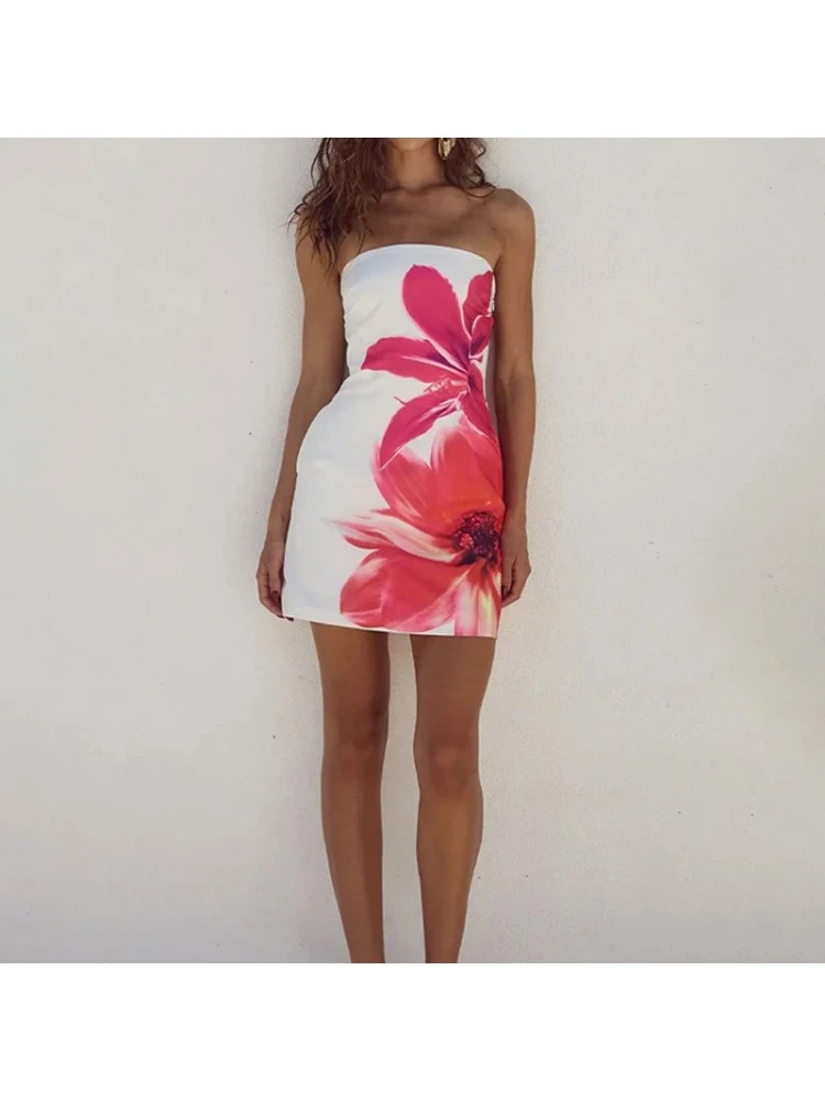 Print Strapless Bodycon Dresses 6 Print Strapless Bodycon Dresses - Image 4