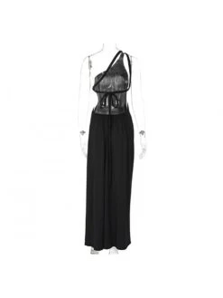 Hollow Out Backless Sleeveless Maxi Dresses -BreezeWear Store P 20240513150538683 462