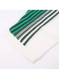 Colorblock Striped Single Breasted Short Sleeve Dress -BreezeWear Store P 20240522090013118 871