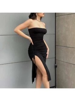 Drawstring Irregular High Rise Sleeveless Dresses -BreezeWear Store P 20240523154020542 920