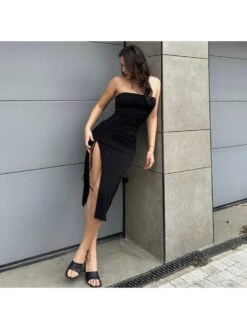 Drawstring Irregular High Rise Sleeveless Dresses -BreezeWear Store P 20240523154021504 182