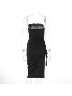 Drawstring Irregular High Rise Sleeveless Dresses -BreezeWear Store P 20240523154023536 749