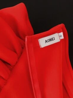 Hollow Out Solid Color Zipper Short Sleeve Dress -BreezeWear Store P 20240525165515574 548