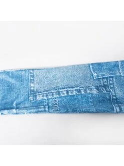 Imitation Denim Printed Backless Midi Dress -BreezeWear Store P 20240527115022597 394