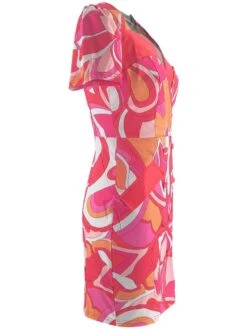 Colorblock Buckle V Neck Mini Dress -BreezeWear Store P 20240528153014278 896