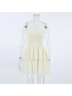 Patchwork Solid Color Fitted Sleeveless Dresses -BreezeWear Store P 20240528172004252 169