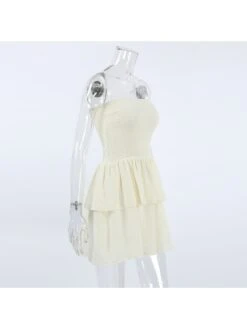 Patchwork Solid Color Fitted Sleeveless Dresses -BreezeWear Store P 20240528172004734 324