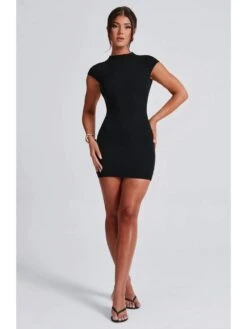 Solid Backless Short Sleeve Mini Dress -BreezeWear Store P 20240531175525860 882
