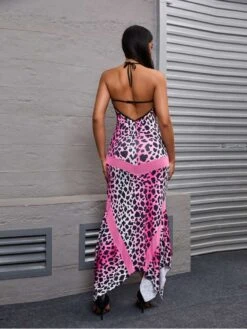 Colorblock Leopard Backless Maxi Dress -BreezeWear Store P 20240603112019379 616