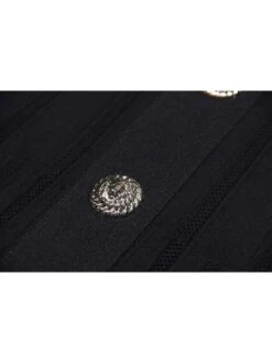 Ruched A-line Single Breasted Short Sleeve Dress -BreezeWear Store P 20240608080006381 643