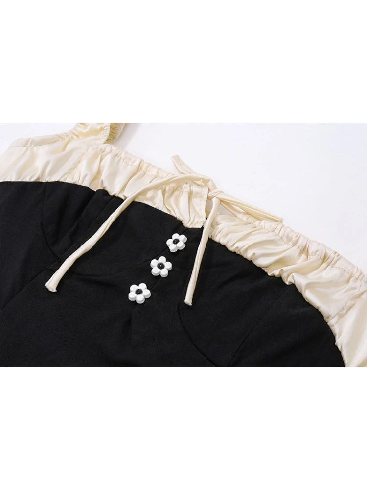 Colorblock Ruffle Square Neck Sleeveless Dresses 15 Colorblock Ruffle Square Neck Sleeveless Dresses - Image 13