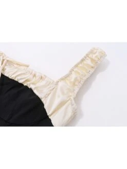 Colorblock Ruffle Square Neck Sleeveless Dresses 32 Colorblock Ruffle Square Neck Sleeveless Dresses -BreezeWear Store P 20240611114022862 387