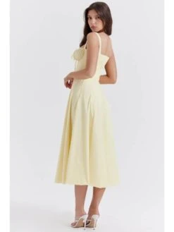 Solid Color Spaghetti Straps Backless Sleeveless Maxi Dresses -BreezeWear Store P 20240612180828252 427