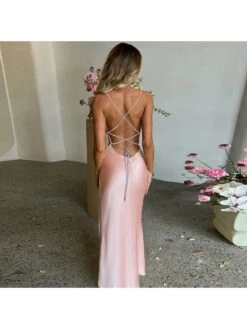 Patchwork Square Neck Fitted Sleeveless Dresses -BreezeWear Store P 20240612185636970 917