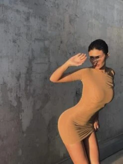 Twist Asymmetrical Inclined Shoulder Dress -BreezeWear Store P 20240614112022568 552