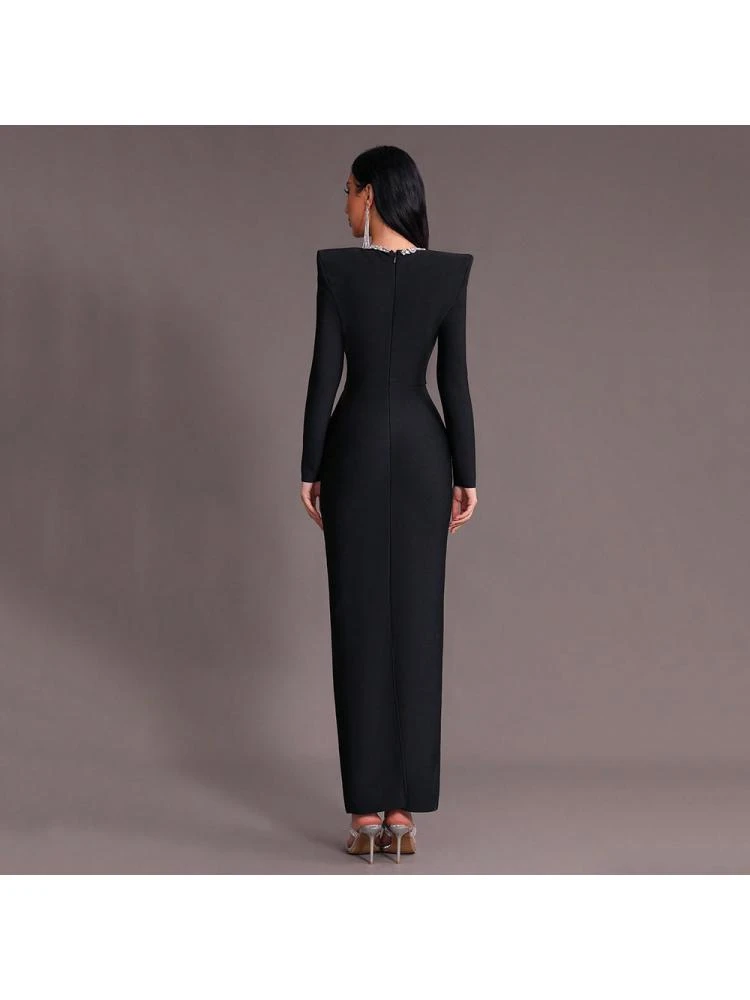 Embellished Slim Long Sleeves Maxi Dresses 5 Embellished Slim Long Sleeves Maxi Dresses - Image 3