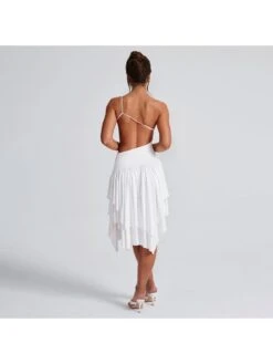 Irregular Patchwork One-shoulder Sleeveless Dresses -BreezeWear Store P 20240617134012533 782