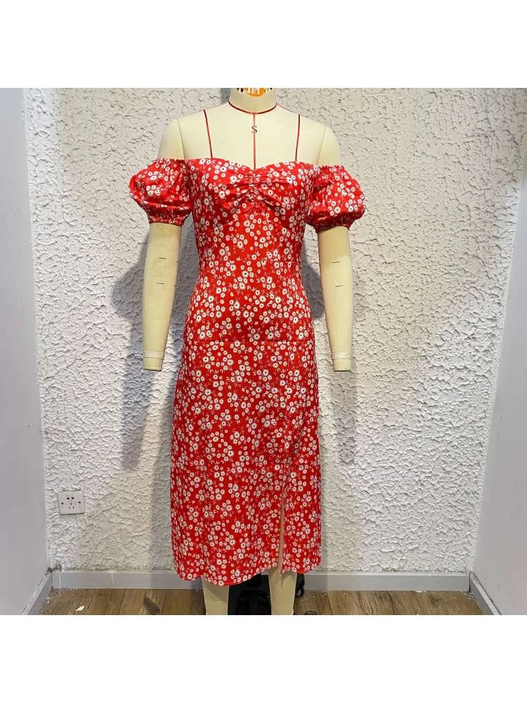 Boat Neck Off Shoulder Summer Sheath Dress 5 Boat Neck Off Shoulder Summer Sheath Dress - Image 3