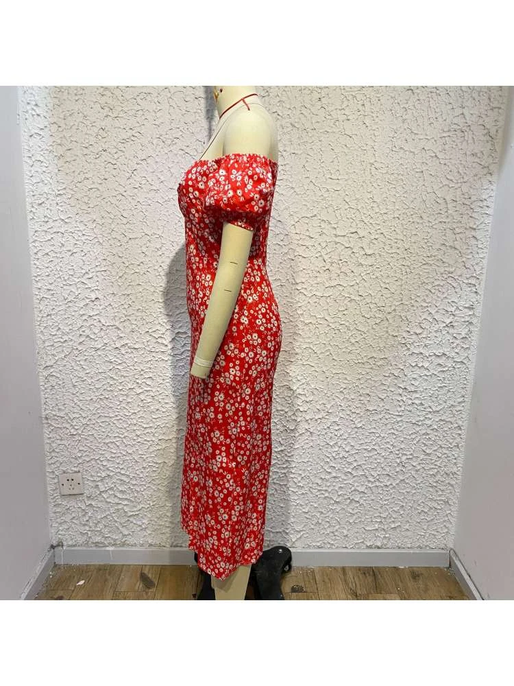 Boat Neck Off Shoulder Summer Sheath Dress 6 Boat Neck Off Shoulder Summer Sheath Dress - Image 4