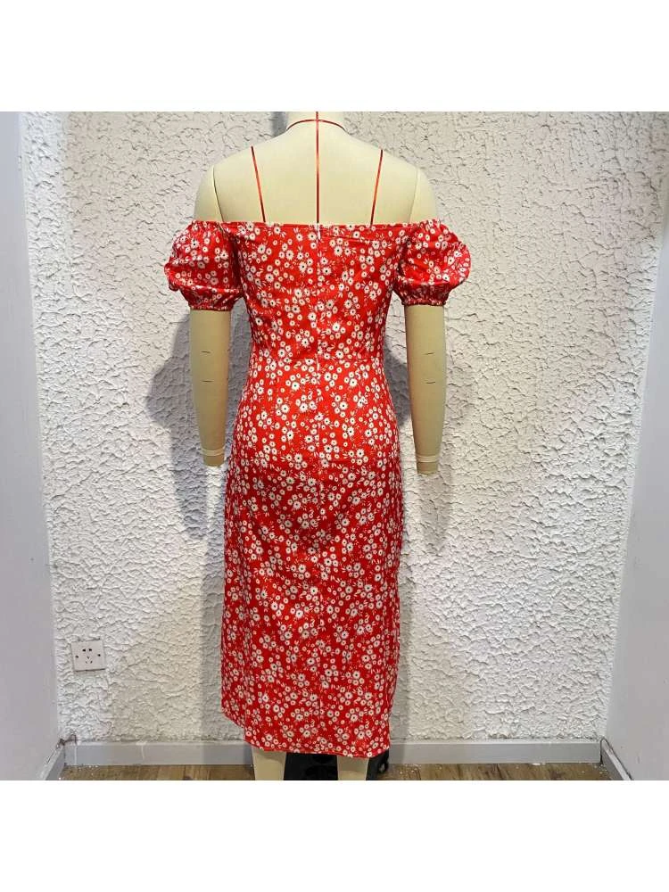 Boat Neck Off Shoulder Summer Sheath Dress 7 Boat Neck Off Shoulder Summer Sheath Dress - Image 5