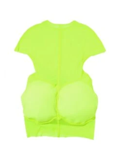 See Through Fitted Short Sleeve Mini Dress -BreezeWear Store P 20240619180415661 767