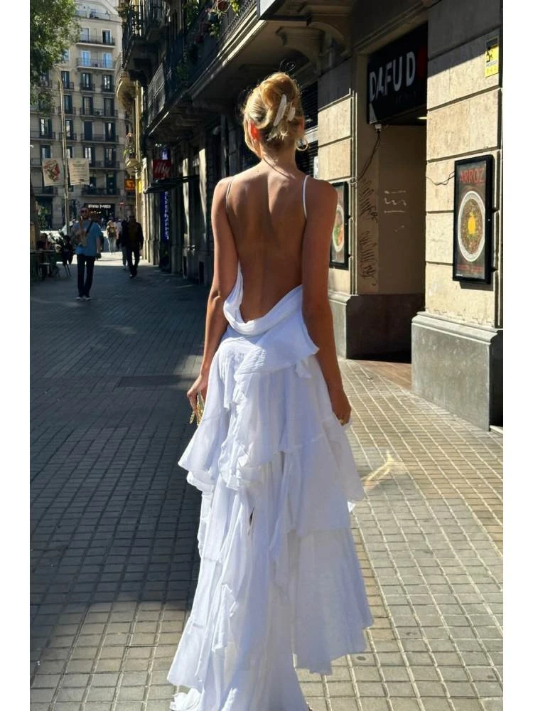 Irregular Ruched Ruffle Sleeveless Dress 7 Irregular Ruched Ruffle Sleeveless Dress - Image 5