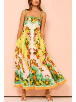 Print High Rise Swing Slip Dress -BreezeWear Store P 20240621095640248 192