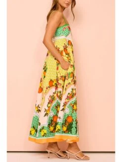 Print High Rise Swing Slip Dress -BreezeWear Store P 20240621095640782 750