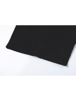 Solid Color Split Hem Backless Lace-Up Midi Dresses -BreezeWear Store P 20240621104007828 571