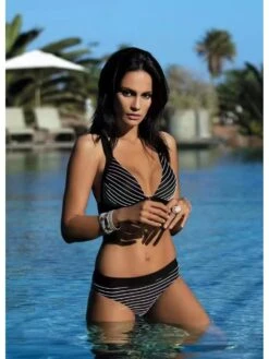 Colorblock Striped Halter Bikinis -BreezeWear Store P 20240621113617982 988