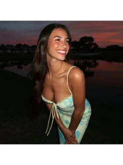 Flower High Rise Bodycon Sleeveless Dresses -BreezeWear Store P 20240622110807644 786