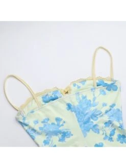 Flower High Rise Bodycon Sleeveless Dresses -BreezeWear Store P 20240622110812009 904