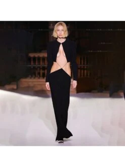 Hollow-out Long Sleeves Maxi Dress -BreezeWear Store P 20240624141229353 645