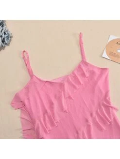 Ruffle High Rise Bodycon Sleeveless Dresses -BreezeWear Store P 20240625115621042 632